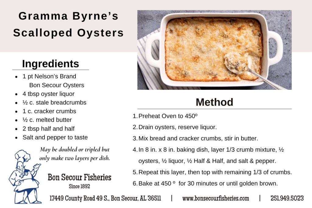 GRAMMA BYRNE'S SCALLOPED OYSTERS